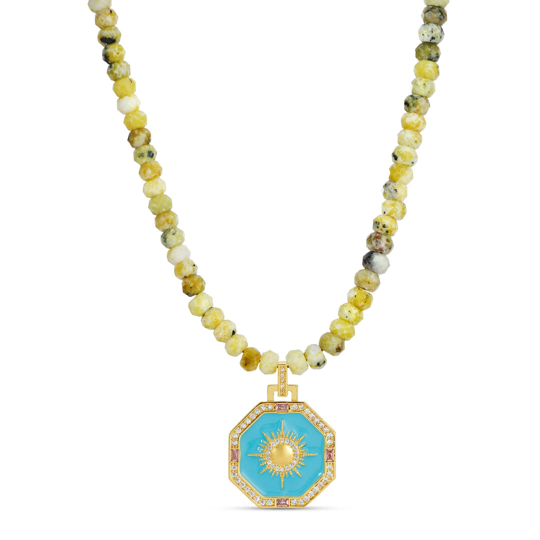 Yellow Turquoise Sun