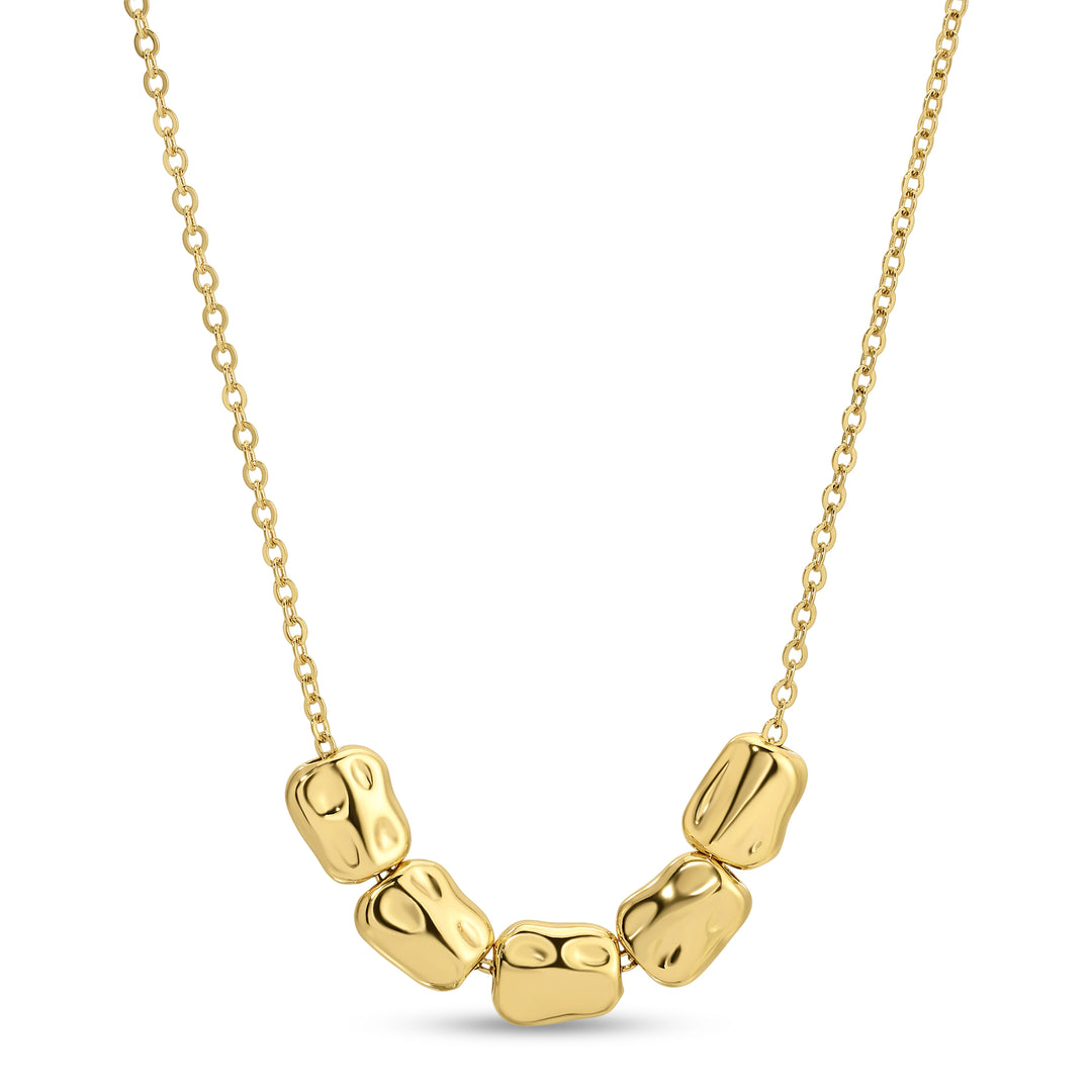 Gold Pebble Necklace
