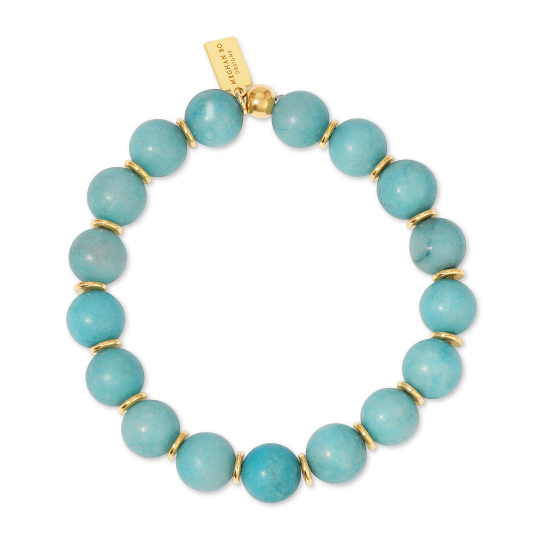 Matte Apatite Jade Bracelet