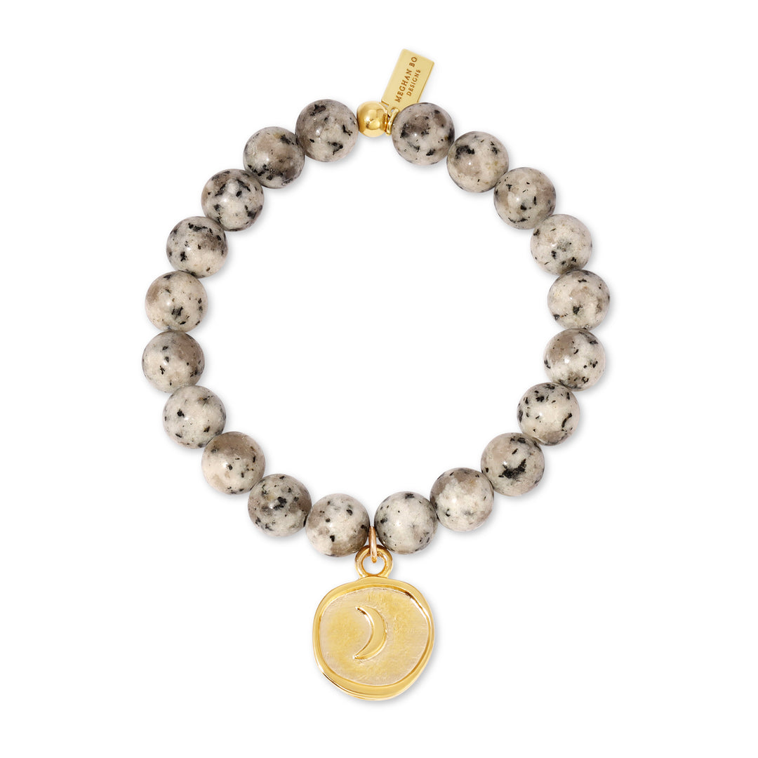 Moon Spotted Jasper Beaded Bracelet