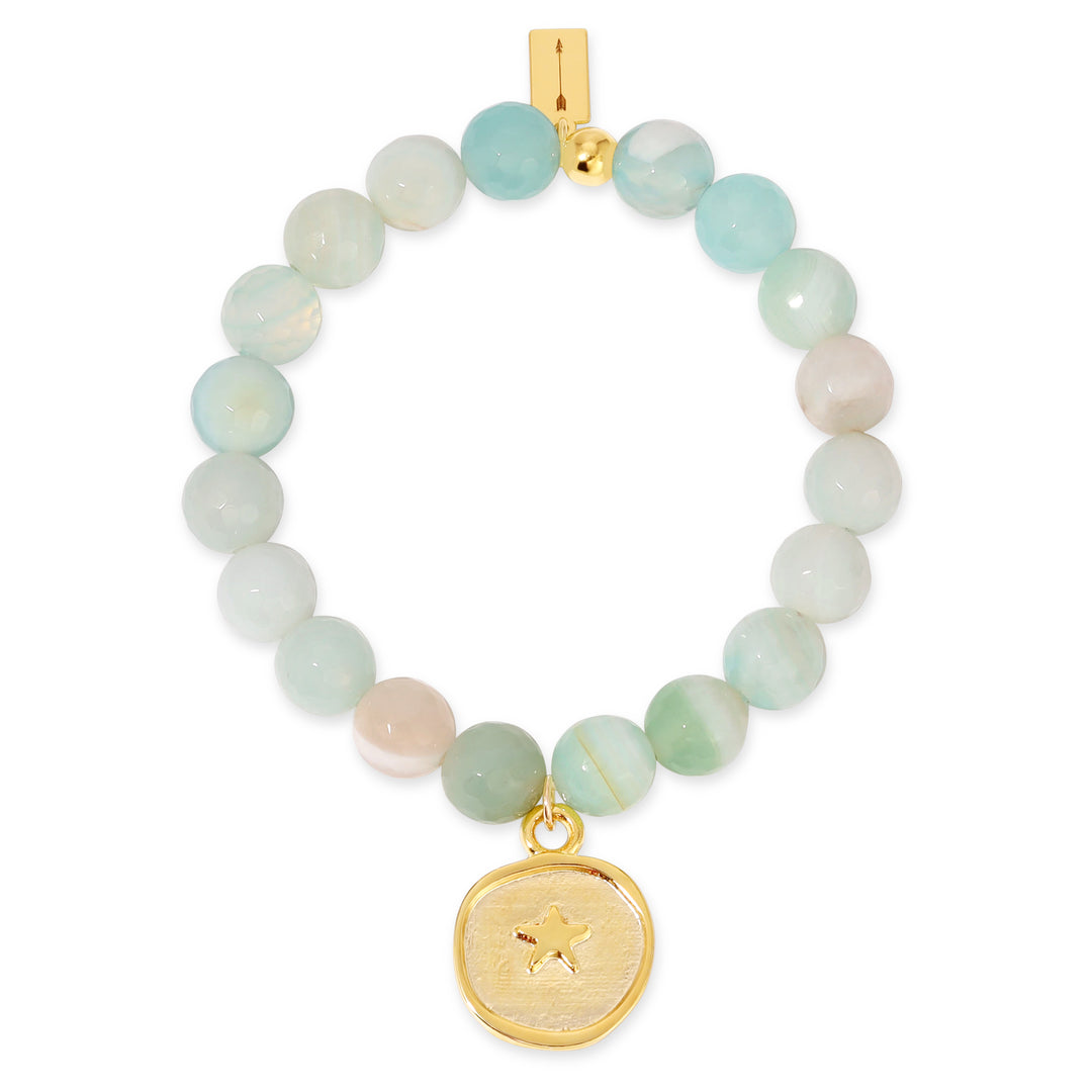Star Amazonite Beaded Bracelet