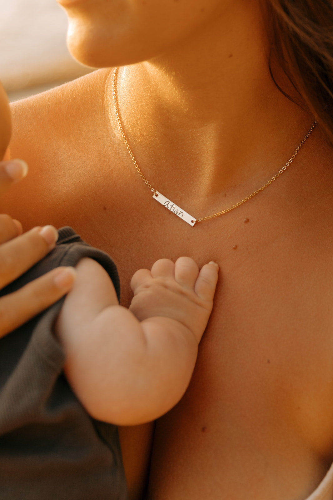 Handwriting Bar Necklace