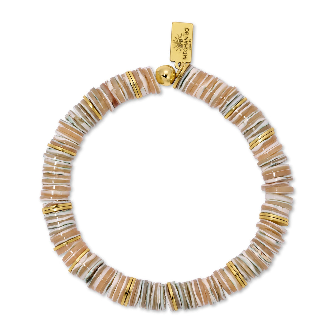 Mother of Pearl Heishi Bracelet