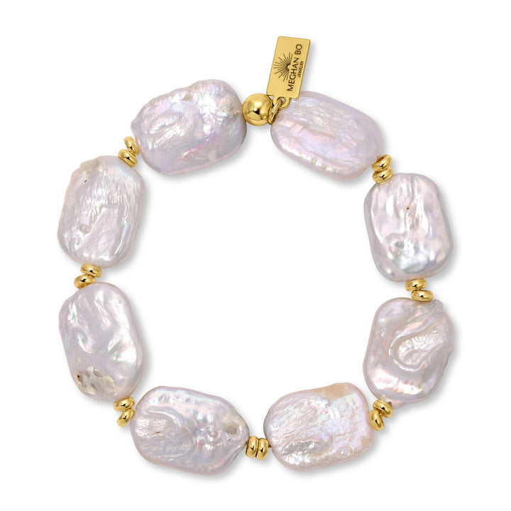 Baroque Flat Pearl Bracelet