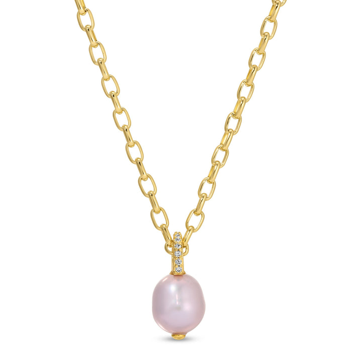 Orchid Pearl Necklace