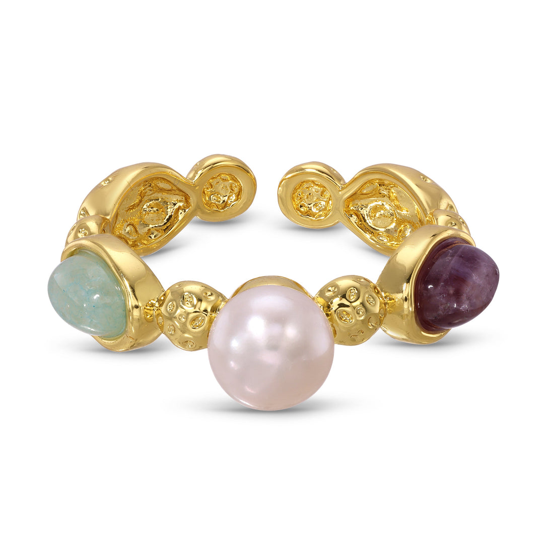 Pearl & Gemstone Ring