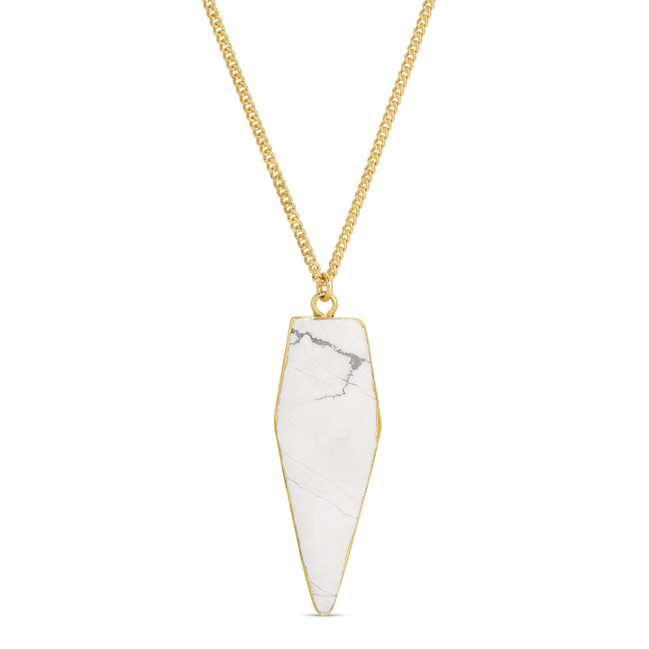 Howlite Point Necklace