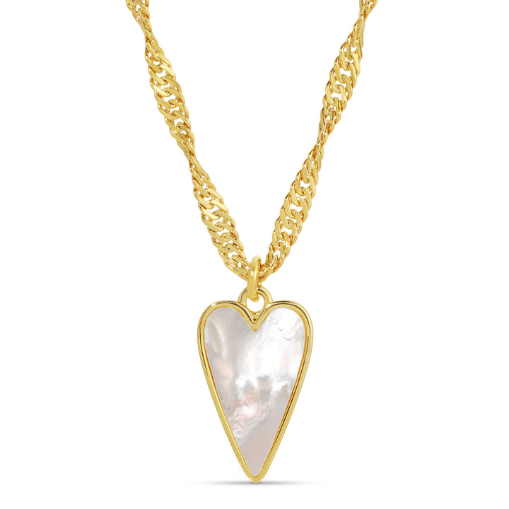 Pearlescent Heart Necklace