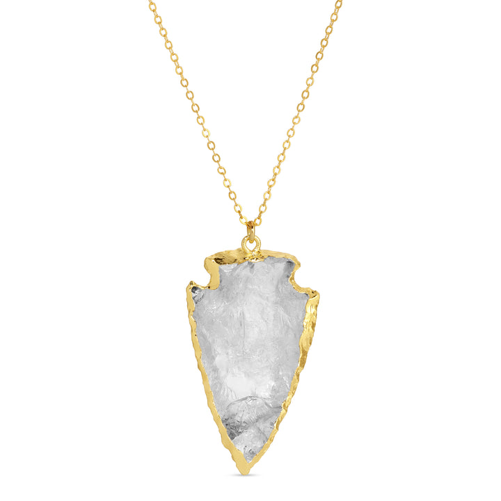 Quartz Arrowhead Necklace