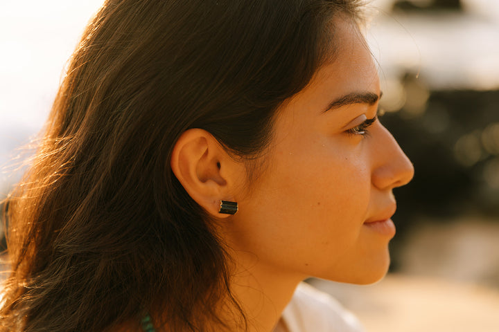 Black Tourmaline Earrings