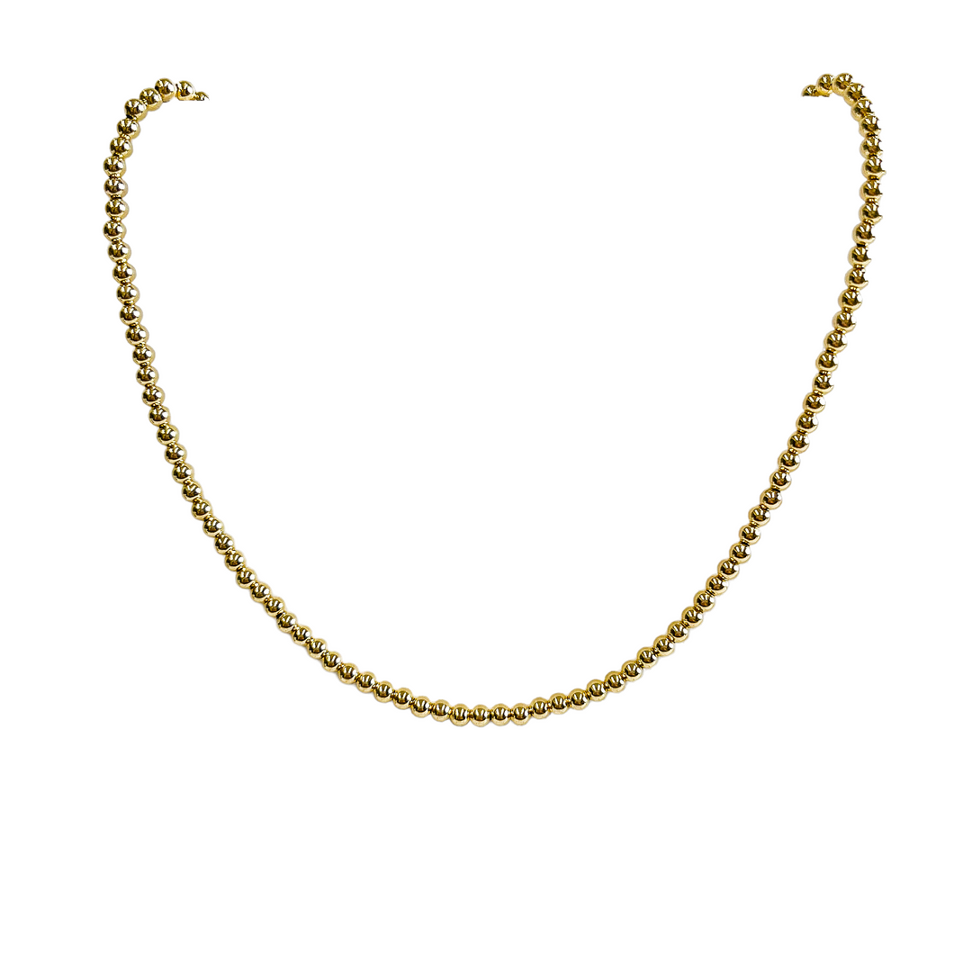 Gold Fill Beaded Necklace